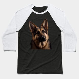 Cute German Shepherd - Look Into My Eyes 2 Baseball T-Shirt